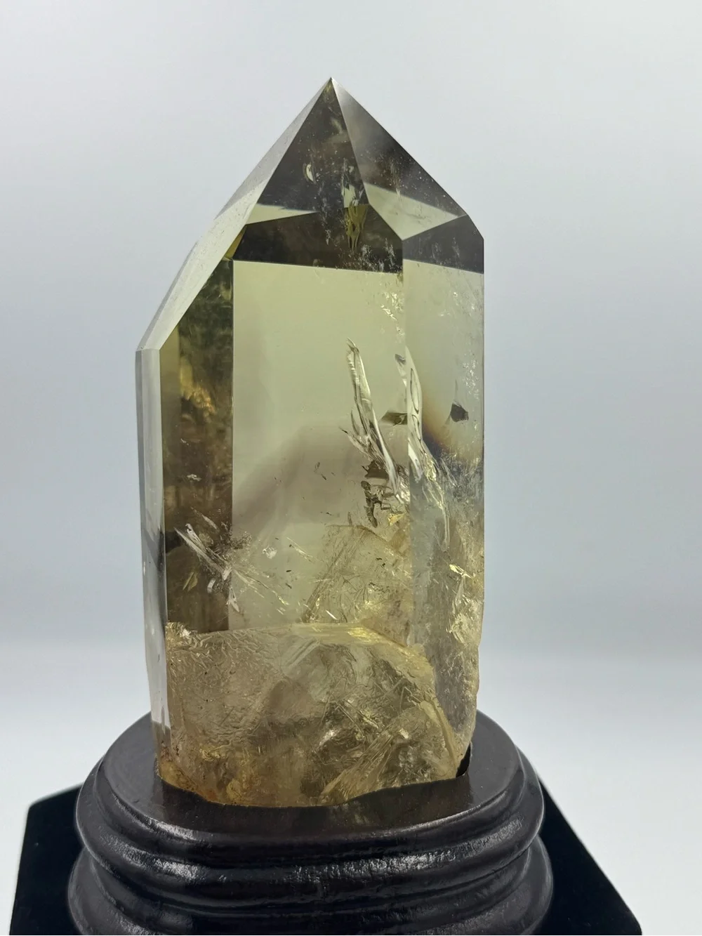 Citrine Point Crystal with Phantom Brazil